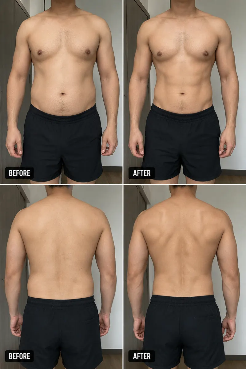 David, 39 — before and after